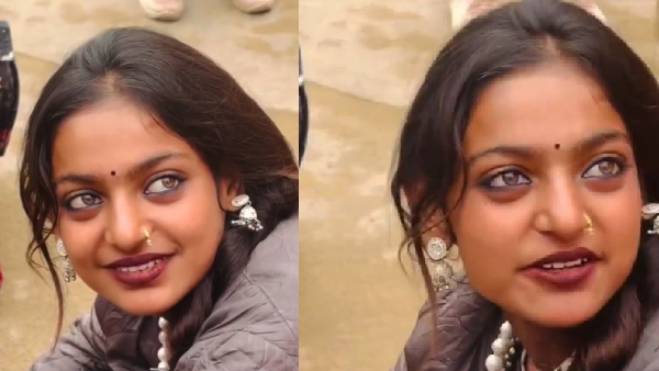 Mahakumbh 2025 A garland seller captured the social media attention with her striking beauty Mahakumbh 2025 A garland seller captured the social media attention with her striking beauty