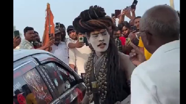 Female Aghori stirs up trouble in Warangal Attempts to attack elderly man with petrol