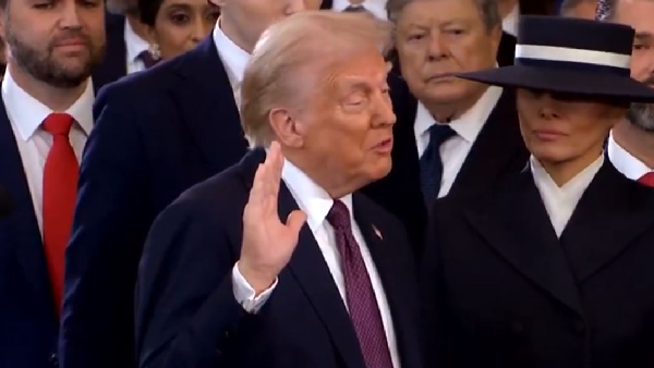 Donald Trump Inauguration Trump takes oath of office to become 47th US President