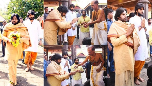 DY CM Pawan Kalyan southern Temples yatra continues along with his Son Akira goes viral