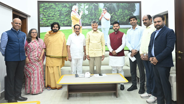 CM Chandra Babu Pawan meets union ministers in Delhi over AP pending issues
