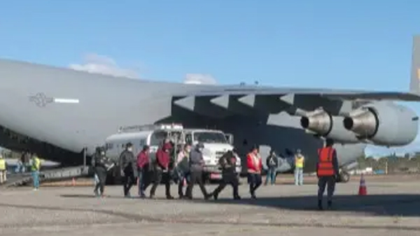 another US plane landed in Delhi with fourth batch of illegal immigrants from panama