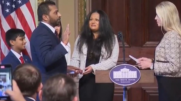 Newly appointed FBI director Kash Patel takes oath on the Bhagavad Gita Newly appointed FBI director Kash Patel takes oath on the Bhagavad Gita