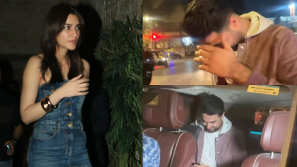 Kriti Sanon was spotted outside a restaurant in Mumbai