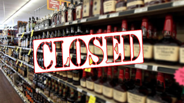 Alert for liquor addicts three days shops closed
