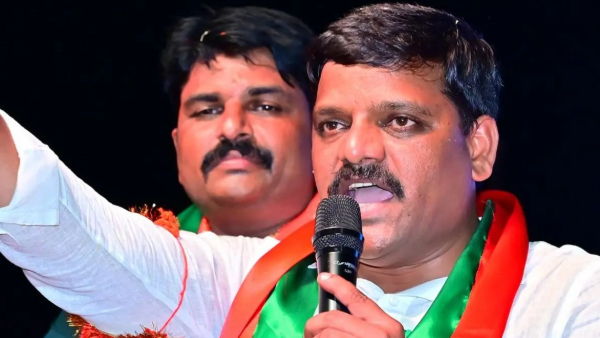 Congress party MLC burns BC caste census papers