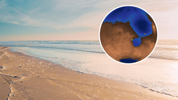 Chinese Zhurong rover discovered earth-like beach and Ocean on Mars