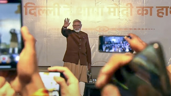 PM modi express satisfaction over freeing delhi from aap key speech in bjp head quarters PM modi express satisfaction over freeing delhi from aap key speech in bjp head quarters