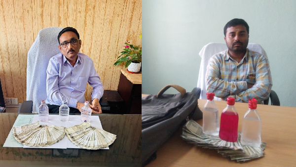 Two government officials caught by ACB while taking bribe