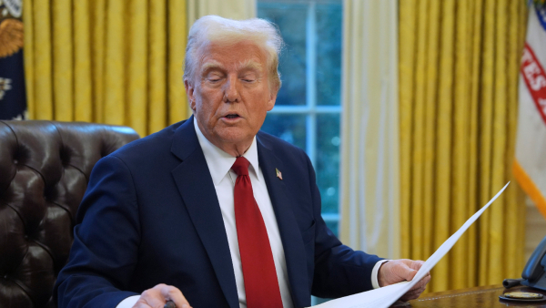 Donald Trump signed an Executive Order issuing tariffs Canada Mexico and China