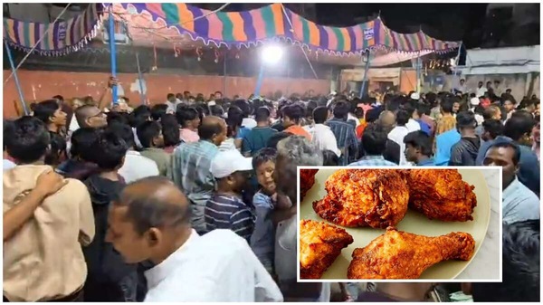 Hyderabad Crowds flock to the Free Chicken Items Fest