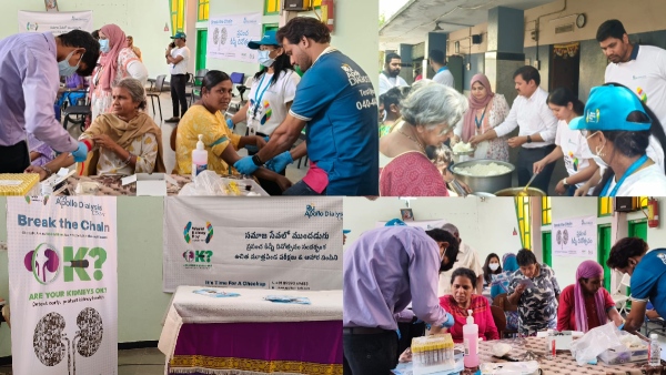 Apollo Dialysis Clinics conducts a free health camp on World Kidney Day at secunderabad