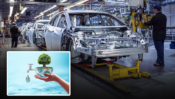 how many lakhs of water are needed to make one car