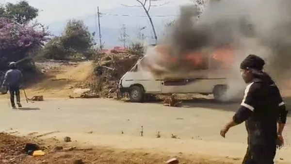 Violence erupts again in Manipur state One dead 25 injured Violence erupts again in Manipur state One dead 25 injured