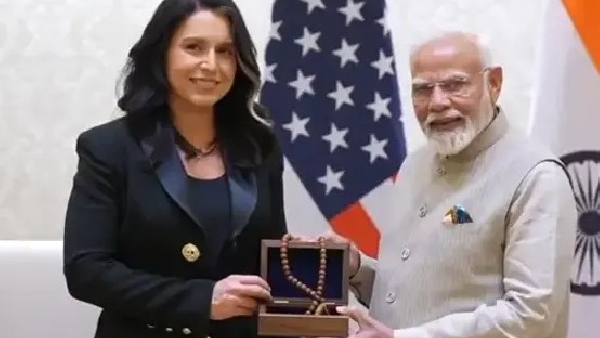 US Director of National Intelligence Tulsi Gabbard met Prime Minister Modi