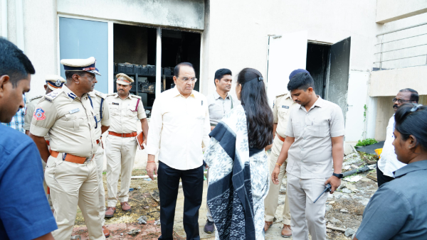 ap home minister vangalapudi anitha reveals reason behind pawan kalyan peshi block fire accident ap home minister vangalapudi anitha reveals reason behind pawan kalyan peshi block fire accident