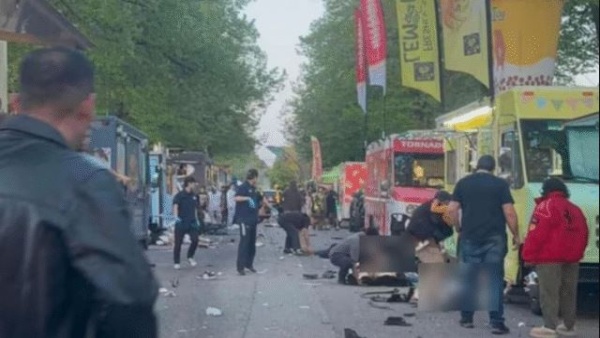 Several have been killed after a car ploughed into a crowd at Vancouver festival in Canada