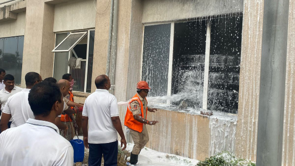 ap home minister vangalapudi anitha reveals reason behind pawan kalyan peshi block fire accident ap home minister vangalapudi anitha reveals reason behind pawan kalyan peshi block fire accident