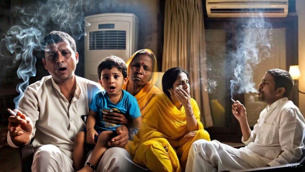 harms of smoking cigarettes in AC rooms