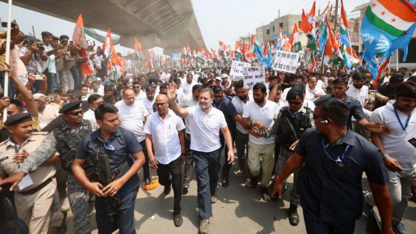 Rahul Gandhi launches white T-shirt yatra in bihar to put pressure on government for jobs Rahul Gandhi launches white T-shirt yatra in bihar to put pressure on government for jobs