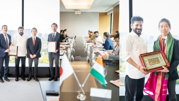 CM Revanth Reddy meets top Japanese conglomerate bags marquee global investor for Future City CM Revanth Reddy meets top Japanese conglomerate bags marquee global investor for Future City