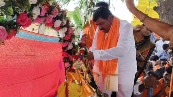 ysrcp mla virupakshi in controversy tied knot to seetha devi on sri rama navami