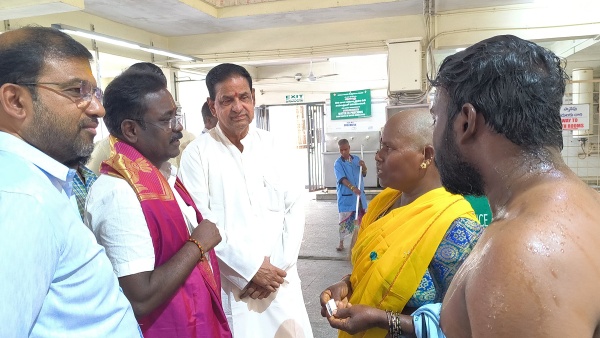 TTD Chairman conducted surprise inspections Kalyanakatta in Tirumala TTD Chairman conducted surprise inspections Kalyanakatta in Tirumala