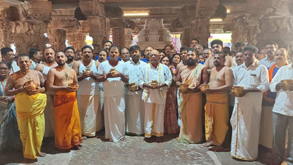 Ram navami 2025 Koil Alwar Tirumanjanam was performed in Vontimitta temple Ram navami 2025 Koil Alwar Tirumanjanam was performed in Vontimitta temple