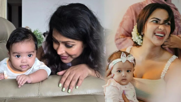 Heroine Amala Paul converts her son to Christianity