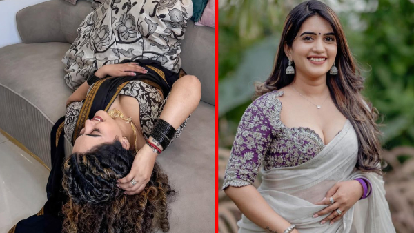 sravanthi chokarapu saree photos goes viral