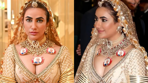Cannes Film Festival actress Ruchi Gujjar appeared with a photo of Prime Minister Modi