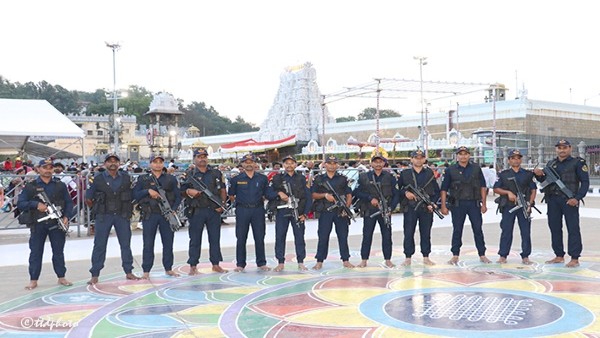 area-domination-exercise-was-conducted-in-tirumala-as-a-precautionary-measure