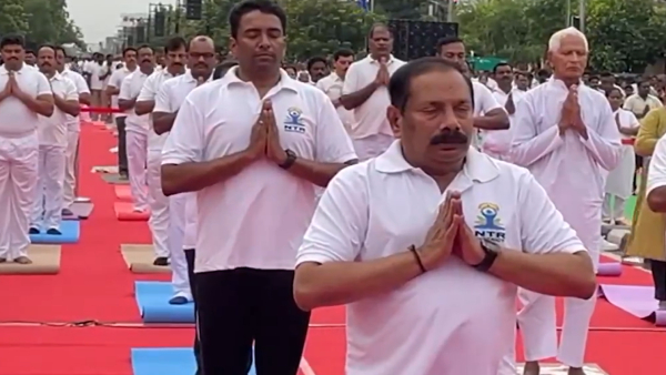 CS Vijayanand participated in Yogandhra programme in Vijayawada