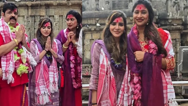 Ashu Reddy performs secret pujas at Kamakhya temple with Venu Swamy