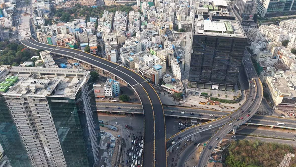 Good news for Hyderabadis Gachibowli Kondapur flyover is ready cm revanth going to inaugurate on june 28th Good news for Hyderabadis Gachibowli Kondapur flyover is ready cm revanth going to inaugurate on june 28th