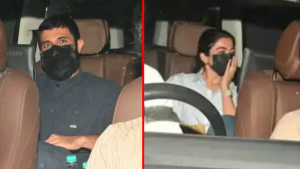 Heroine Rashmika scene in the car with the hero