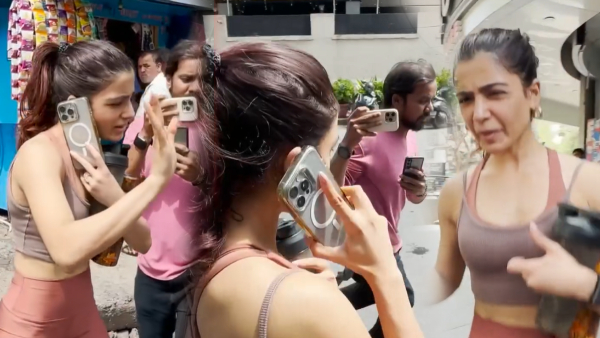 Heroine Samantha expresses anger at photographers