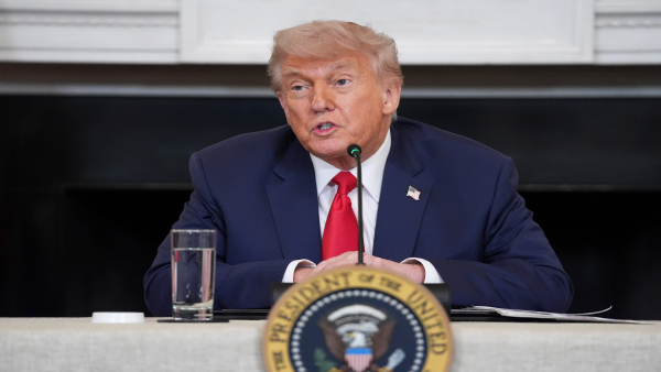 Donald Trump has threatened Iran against striking United States