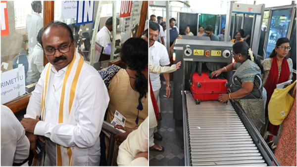 TTD authorities inspected the Alipiri Toll Plaza