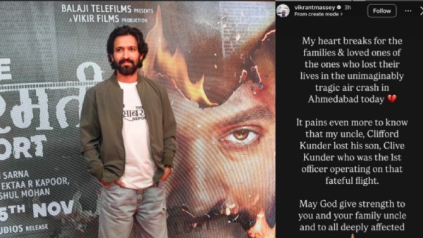 Air India Plane Crash Actor Vikrant Massey s Relative Among the Victims Bollywood Mourns