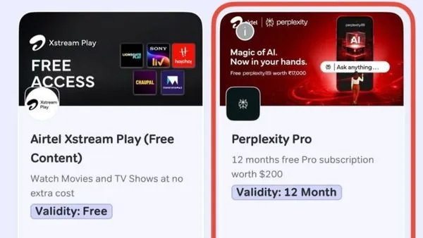 Good News To Airtel Users Offers 17 000 Worth Perplexity Pro AI Subscription for Free Good News To Airtel Users Offers 17 000 Worth Perplexity Pro AI Subscription for Free