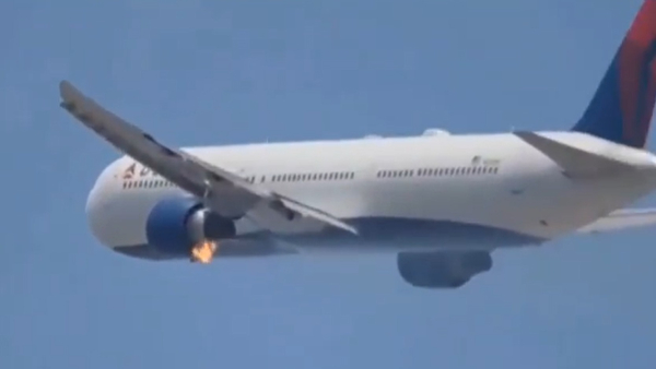 Delta s Boeing 767 engine catches fire shortly after takeoff