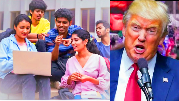 Donald trump regime cutoff 27 percent F1 visas to Indian students compare from last year