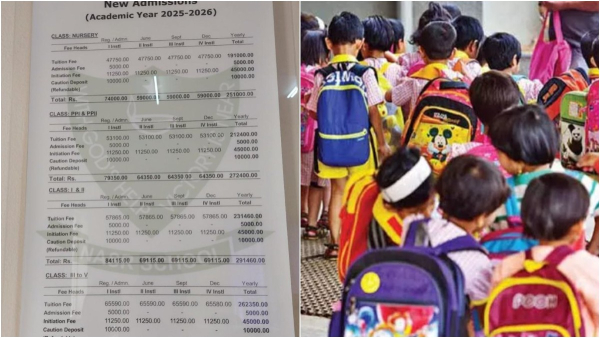 Hyderabad School charged Rs 2 5 Lakh Fee For Nursery sparks debate on social media Hyderabad School charged Rs 2 5 Lakh Fee For Nursery sparks debate on social media