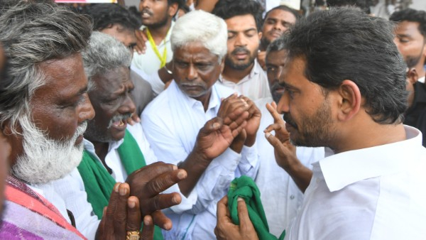 ap ministers atchannaidu anagani satyaprasad slams ys jagan s bangarupalyam tour as cine setting