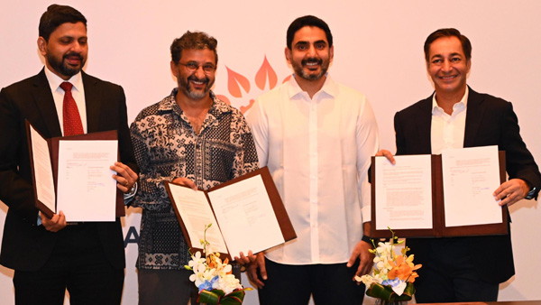 Nara Lokesh attends MoU signing to build a Creator Academy in AP