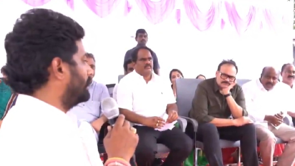 Nagababu got impatient while the Jana Sena worker was explaining his problem