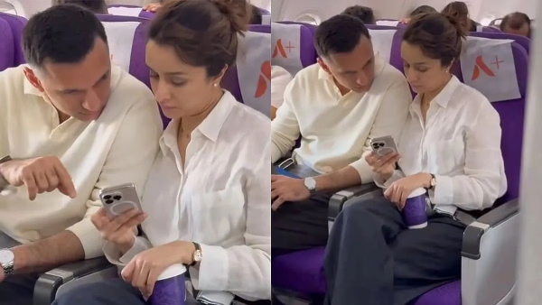 elugu heroine spotted with boyfriend on flight