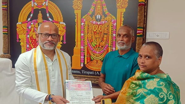 A devotee donates her house to TTD