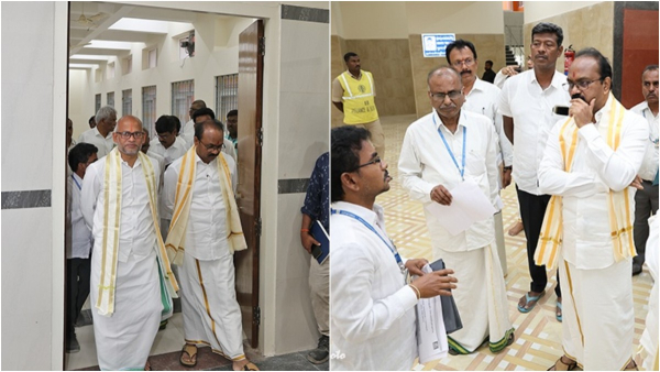 TTD top authorities hold inspection in Tirumala including PAC 5